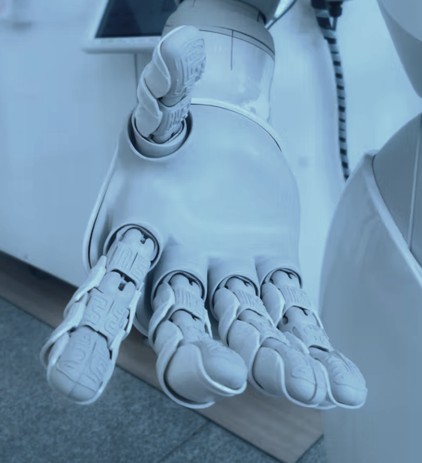 robot extending hand